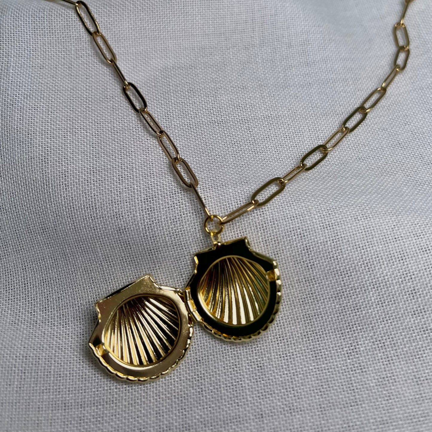 Gold Shell Locket