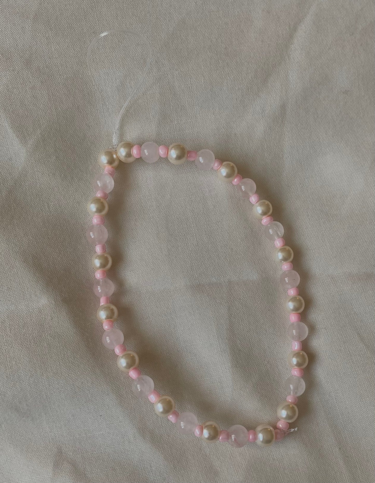 Babydoll Phone Charm with Rose Quartz