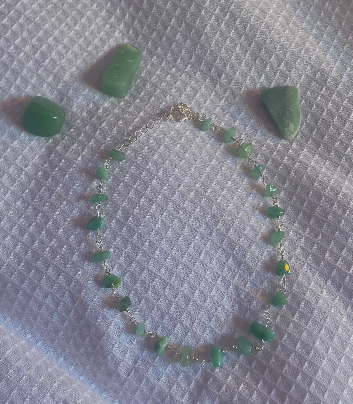 The ‘Mona’ necklace with Green Aventurine